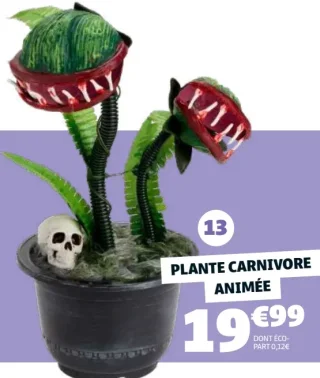 PLANTE CARNIVORE ANIMÉE (DÉCORATION ANIMÉE)