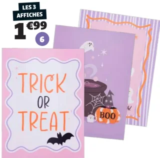 3 affiches Halloween