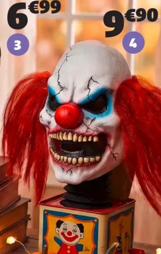 Masque clown horreur latex GiFi