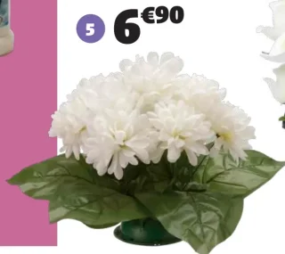Coussin chrysanthèmes 15 têtes GiFi