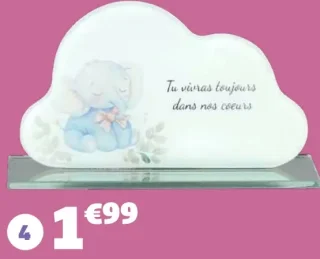 Plaque funéraire en verre