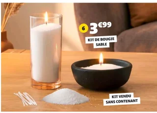 Kit de bougie sable à créer