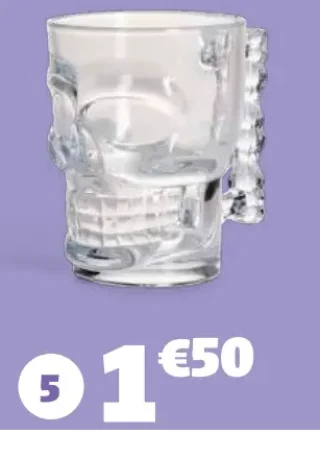 Chope à bière tête de mort 510 ml