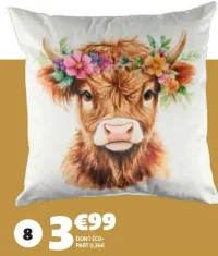 Coussin effet velours Collection Highland
