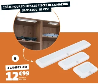 3 LAMPES LED