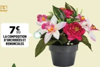 La composition d'orchidées et renoncules