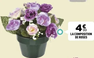 La composition de roses
