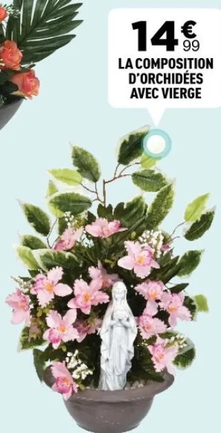 La composition d'orchidées avec vierge
