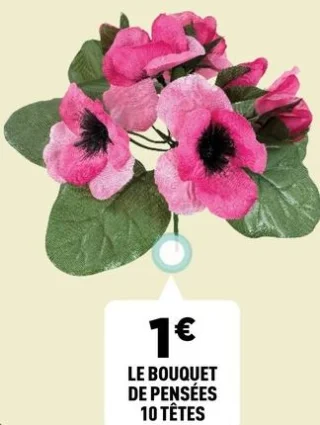 Le bouquet de pensées 10 têtes