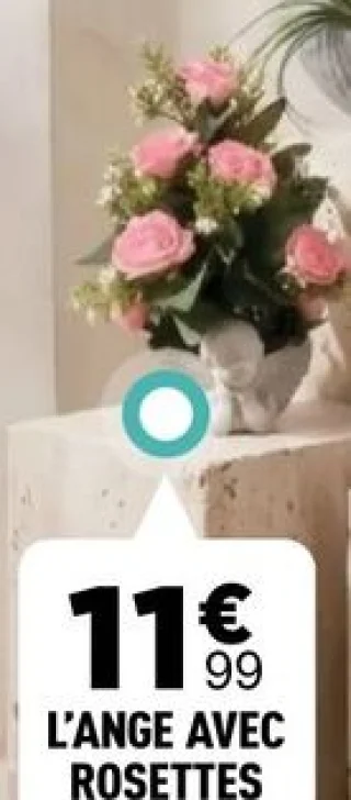 L'ange avec rosettes