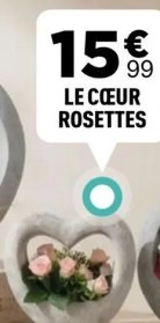 Le cœur rosettes