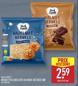 Back Family® Noisettes grillées ou noix séchées