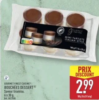 Gourmet Finest Cuisine Bouchées Dessert