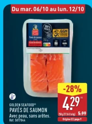 GOLDEN SEAFOOD® Pavés de saumon