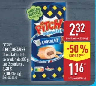 Pitch® Chocobarre Chocolat au lait