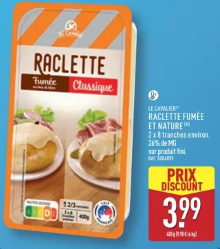Raclette fumée et nature Le Cavalier