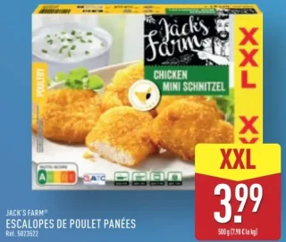 JACK'S FARM® ESCALOPES DE POULET PANÉES