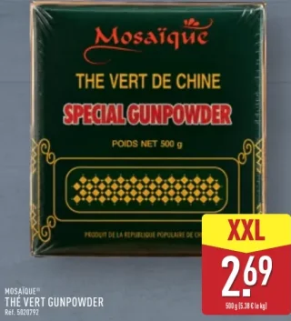 Thé vert Gunpowder Mosaïque