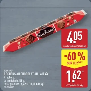 SUCHARD® ROCHERS AU CHOCOLAT AU LAIT