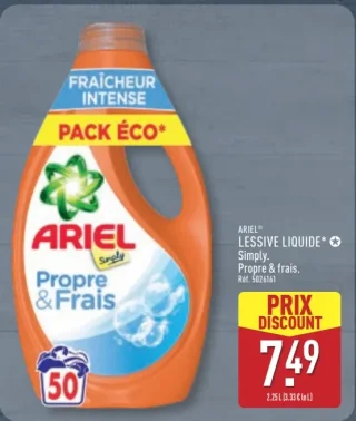 Ariel Lessive Liquide Simply Propre & frais