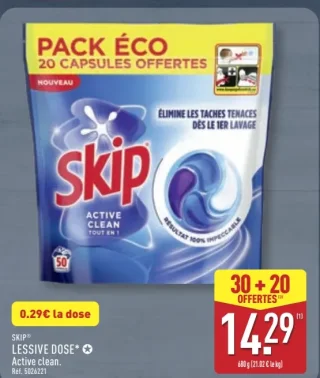 Skip Lessive Dose Active clean