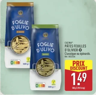 CUCINA® Pâtes feuilles d'olivier