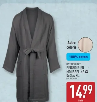 UP 2 FASHION® PEIGNOIR EN MOUSSELINE