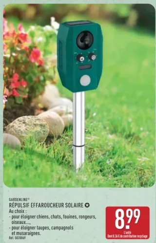 GARDENLINE® RÉPULSIF EFFAROUCHEUR SOLAIRE
