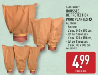 GARDENLINE® HOUSSES DE PROTECTION POUR PLANTES