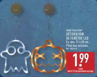 Home Creation Décoration de fenêtre LED
