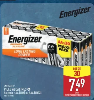 Piles alcalines Energizer