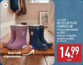 Bottes de pluie fourrées Lily & Dan