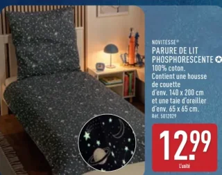Parure de lit phosphorescente Novitesse