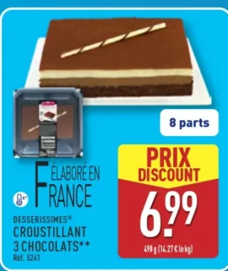 DESSERTISSIMES® CROUSTILLANT 3 CHOCOLATS**