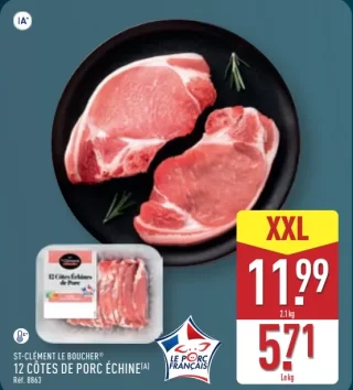 St-Clément Le Boucher 12 Côtes de porc échine
