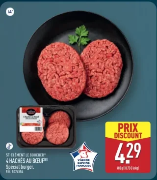 St-Clément Le Boucher 4 Hachés au boeuf