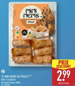 12 Mini Nems au Poulet