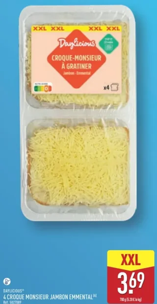 Daylicious 4 Croque Monsieur Jambon Emmental