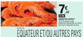 Crevettes cuites