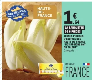 Jeunes pousses d'endives des Hauts-de-France "Nos Régions ont du Talent"