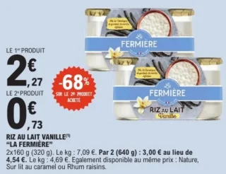 RIZ AU LAIT VANILLE "LA FERMIÈRE"