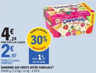 DANONINO AUX FRUITS OFFRE FAMILIALE