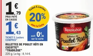 RILLETTES DE POULET RÔTI EN COCOTTE "TRADILÈGE"