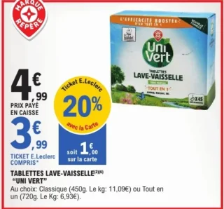 Tablettes Lave-Vaisselle Uni Vert