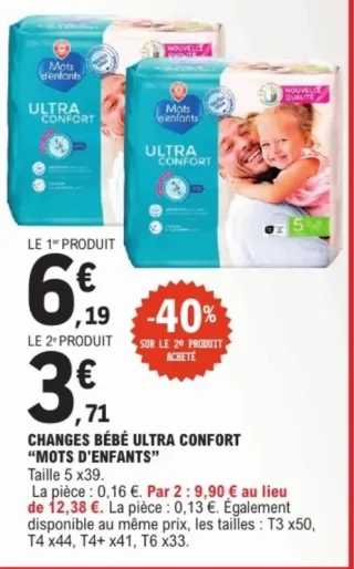 Changes Bébé Ultra Confort Mots d'enfants