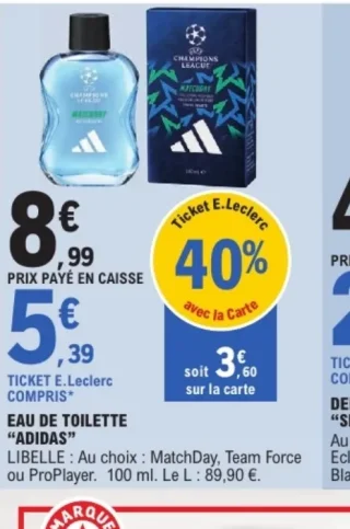 Eau de Toilette Adidas