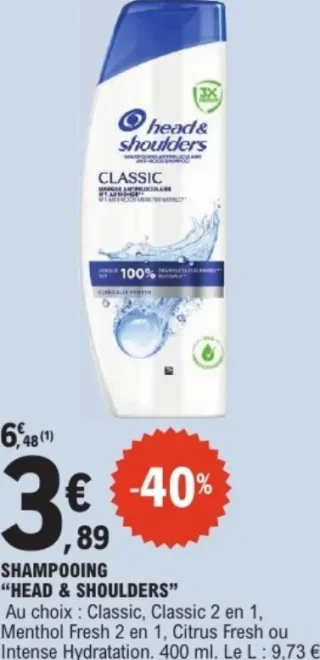 Shampooing "Head & Shoulders"
