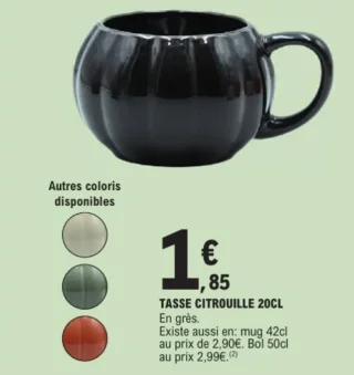 Tasse Citrouille 20cl