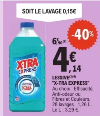 Lessive liquide X-TRA Express