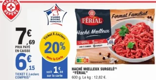 HACHÉ MŒLLEUX SURGELÉ "FÉRIAL"
